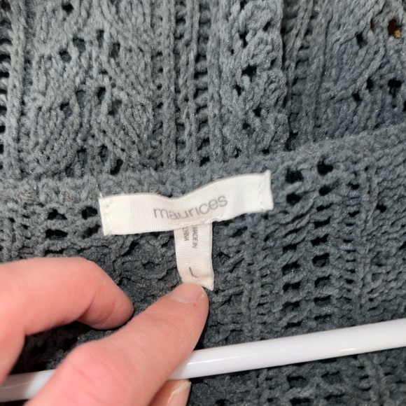 Maurice's Matte Chenille Pointelle Pullover sweater - Picture 7 of 7